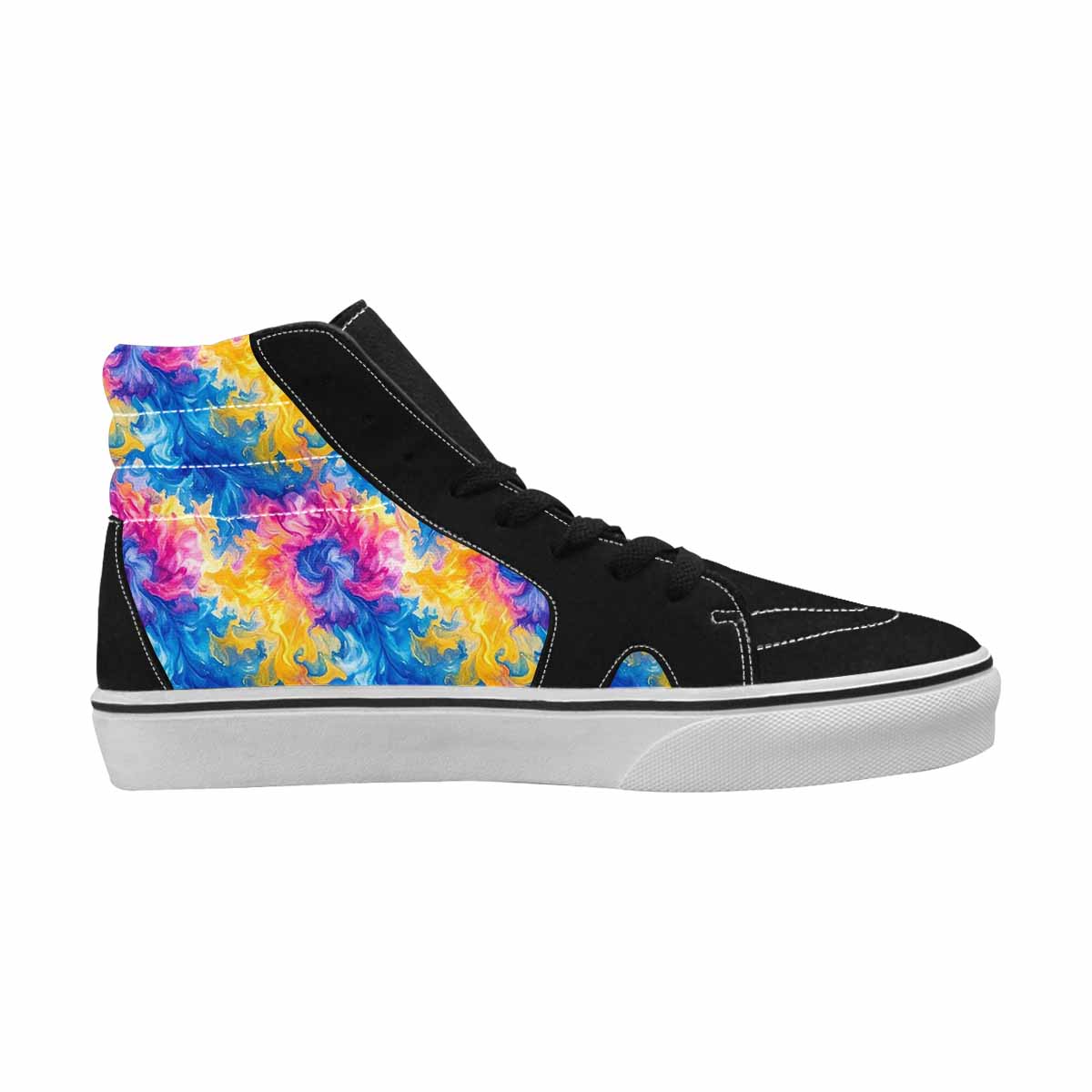 WOMEN'S Tie Dye Swirl High Top Canvas Y2K Shoes