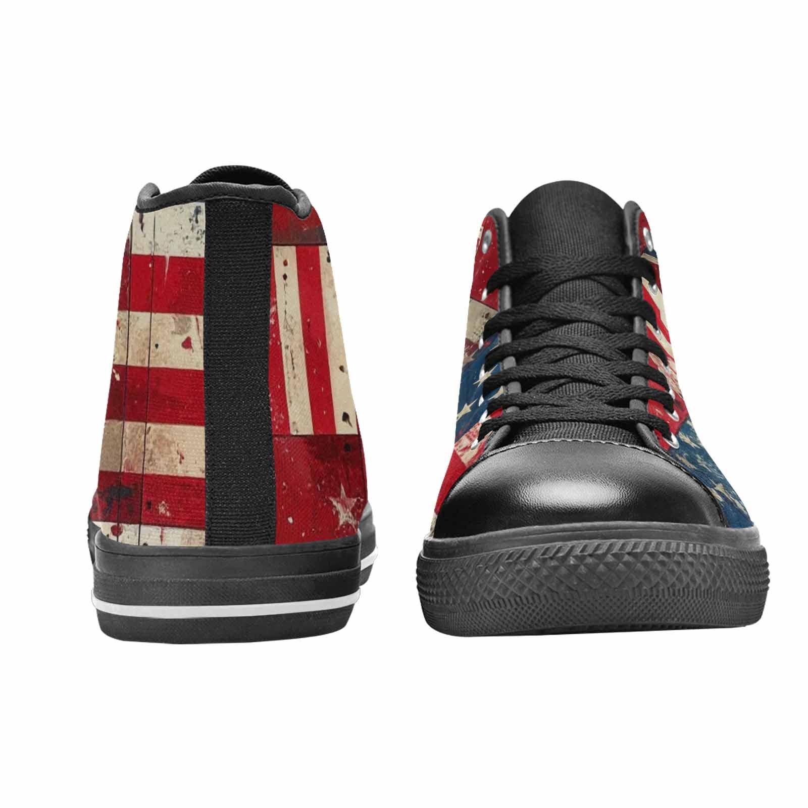 MEN'S American Flag Stars High Top Canvas Surreal Shoes