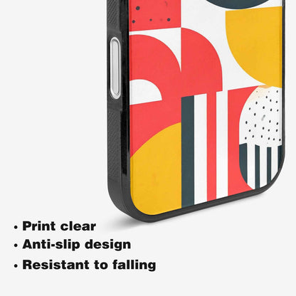 iPhone 16 Case — 1990s Memphis Art Pattern, Personalized Phone Case