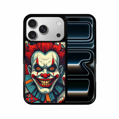 iPhone 17 Pro Case — Evil Circus Heads Faces Overlapping Cartoon, Custom Made Phone Cover