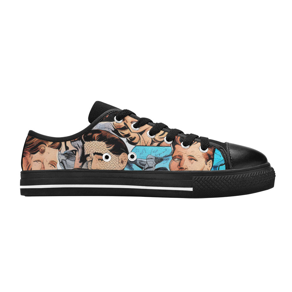 MEN'S Cc Retro Faces 3 Canvas Wallpaper Art Sneakers