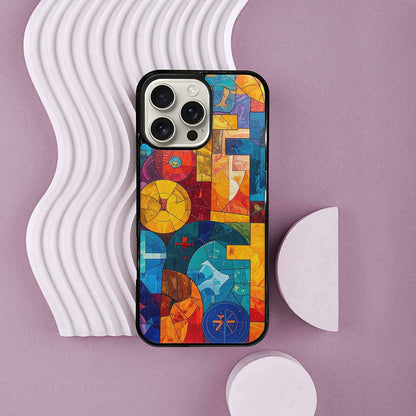 iPhone 16 Pro Max Case — Faith Cross And Faith Icons Pattern, Customized Protective Case