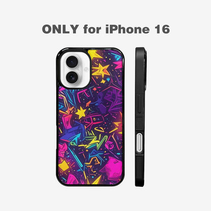 iPhone 16 Case — 80s Retro Motif 80s Retro Motifs, Custom Made Phone Cover