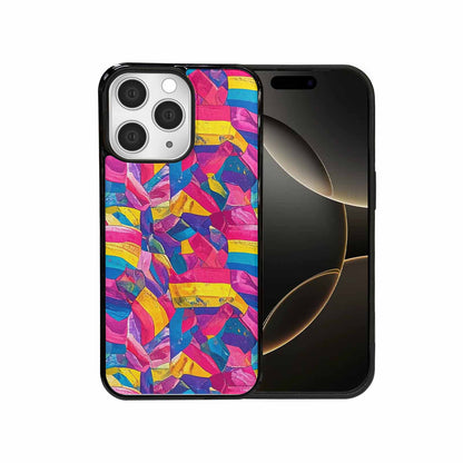 iPhone 15 Pro Max Case — Pansexual Flag Color Theme Small Rainbow, Custom Made Phone Cover