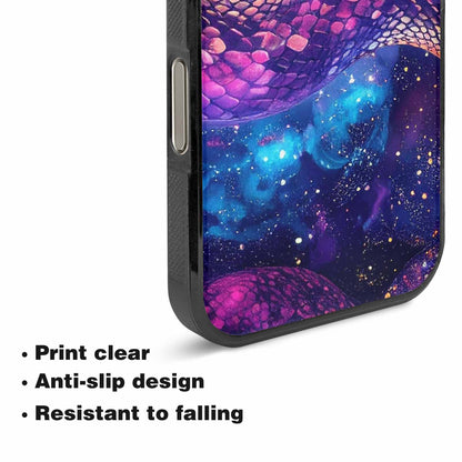 iPhone 16 Pro Max Case — Galaxy Snake Print, Original Design Phone Case