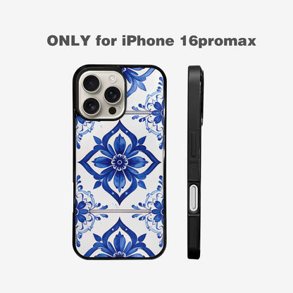 iPhone 16 Pro Max Case — Talavera Tile Floral Custom, Custom Made Phone Cover