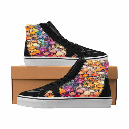 MEN'S Mushrooms High Top Canvas Graphic Print Dreamcore Limited Edition Sneakers