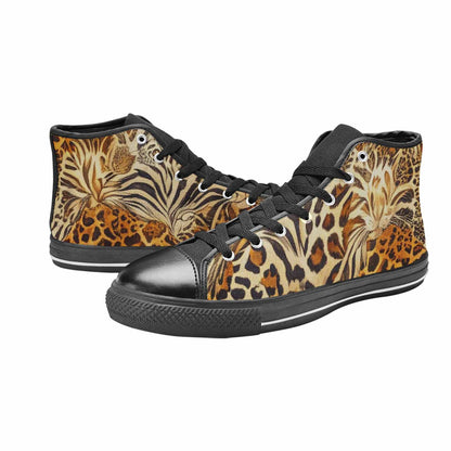 MEN'S Animal Print High Top Canvas Y2K Custom Sneakers