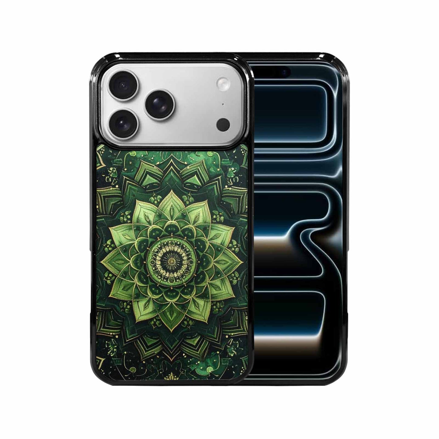 iPhone 17 Pro Max Case — Small Mandala Pattern, Randomly Floral, Custom Printed Phone Case