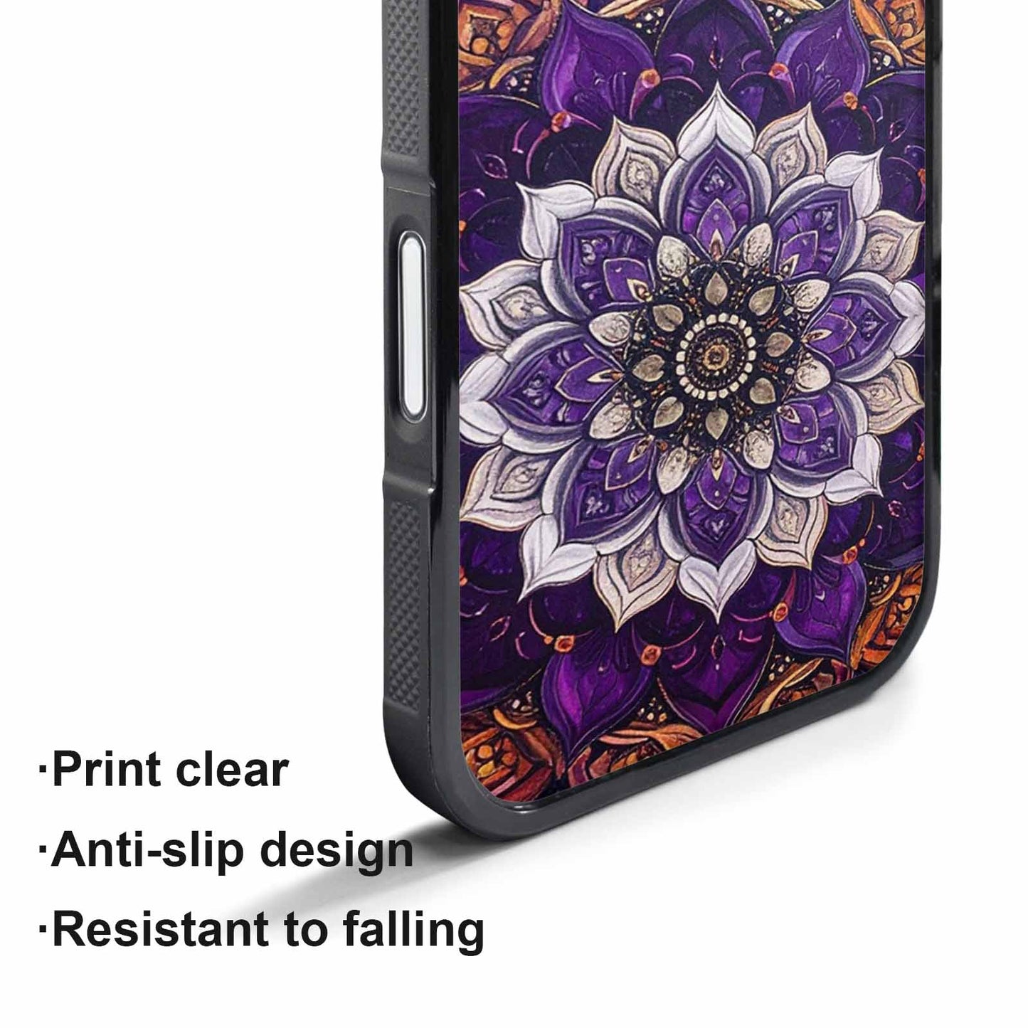 iPhone 17 Pro Case — Small Mandala Pattern Randomly Varying Floral, Personalized Phone Case