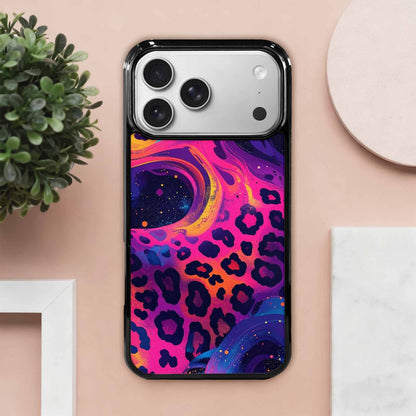 iPhone 17 Pro Max Case — Leopard Print Galaxy Seamless Animal Print, Custom Phone Case