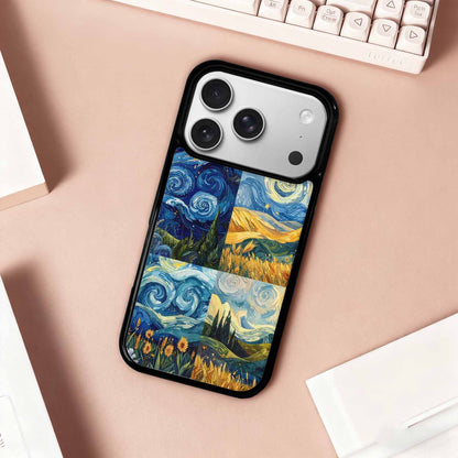 iPhone 17 Pro Case — Small Van Gogh Style Swirl Galaxy, Custom Print Case Cover