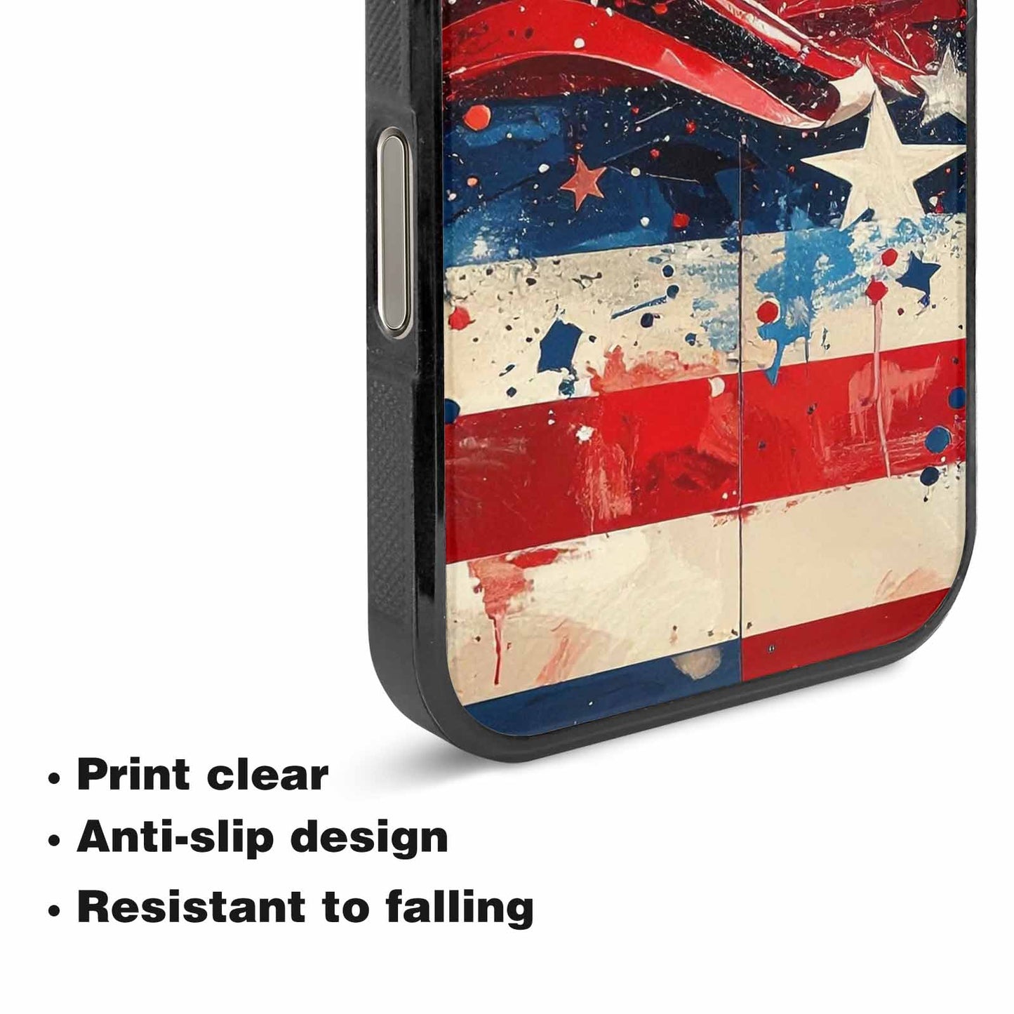 iPhone 16 Pro Case — Patriotic Stars And Stripes American Stars, Unique Phone Case Design