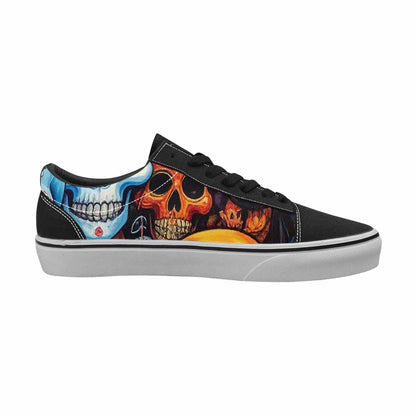 WOMEN'S Skulls (general) Skulls Lace-Up Canvas Dreamlike Custom Shoes