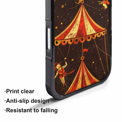 iPhone 17 Air Case — Vintage Circus Art Pattern Retro Vintage, Custom Made Phone Cover