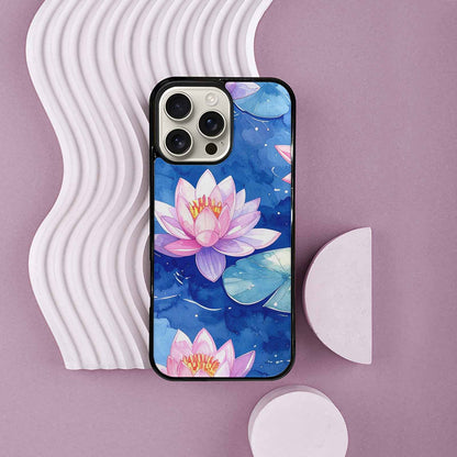 iPhone 16 Pro Max Case — Monet Water Lilies Painting Pattern, Custom Phone Case