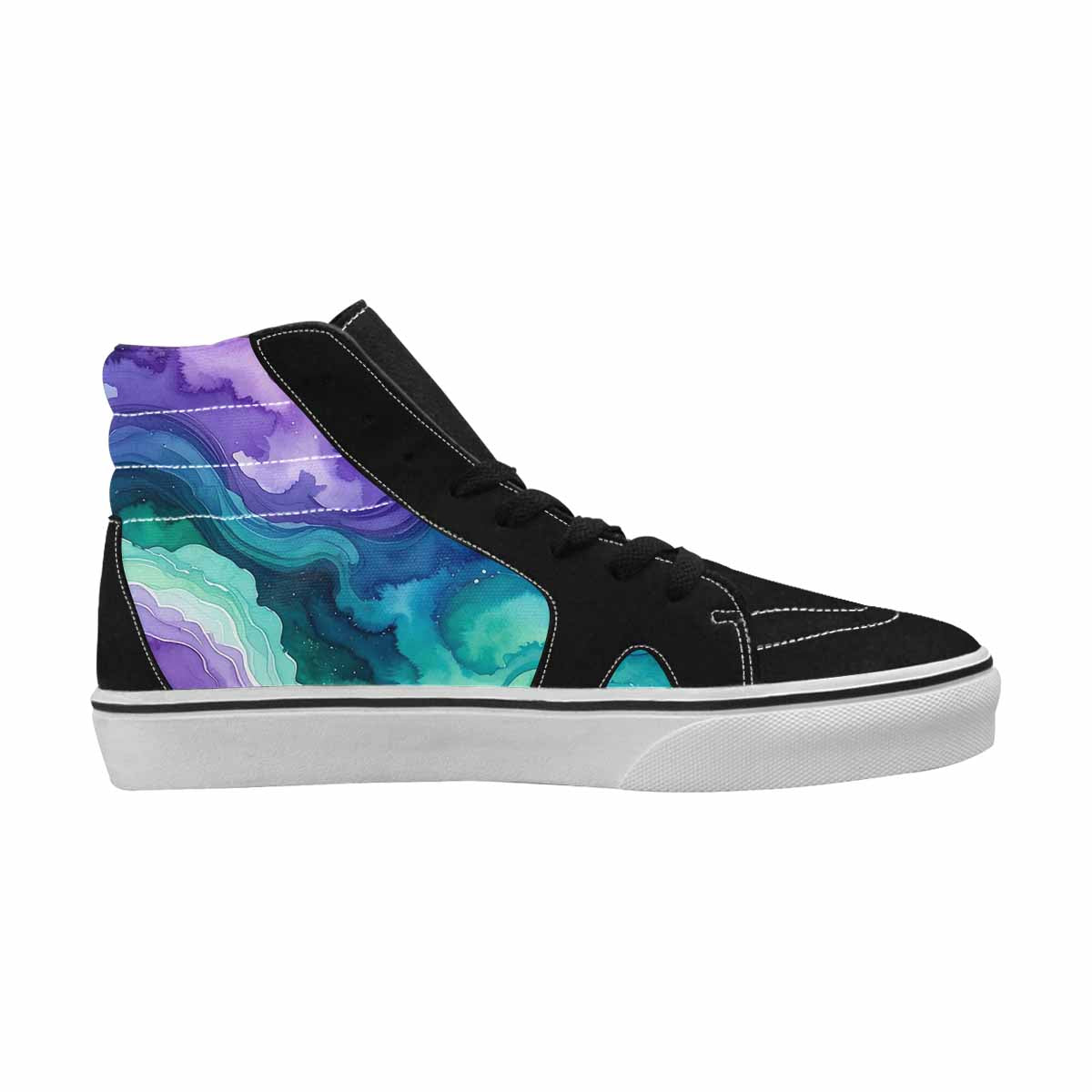 MEN'S Galaxy Aurora Nebula High Top Canvas Cottagecore Sneakers