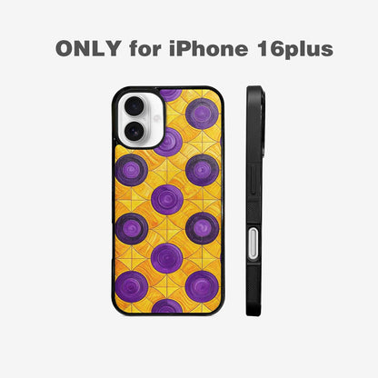 iPhone 16 Plus Case — Intersex Flag Color Theme Small Rainbow, Custom Designed Case Cover