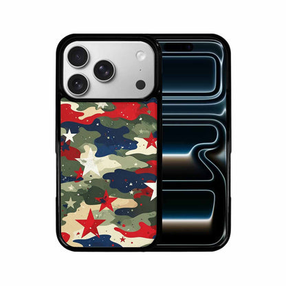 iPhone 17 Pro Case — Military Camo Blotch Texture Blended Galaxy, Customized Protective Case