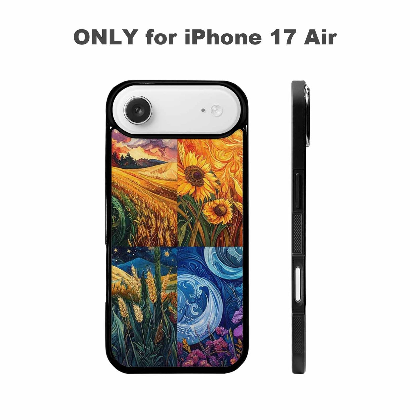 iPhone 17 Air Case — Small Van Gogh Style Swirl Galaxy, Personalized Phone Case