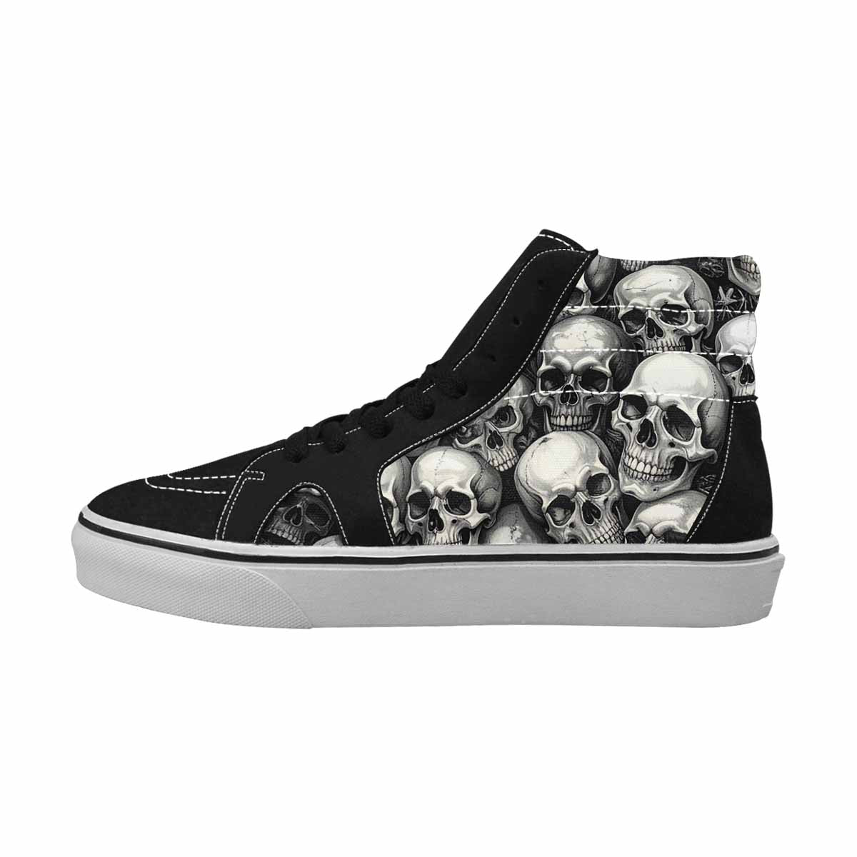 WOMEN'S Skulls - Classic High Top Canvas Y2K Custom Sneakers