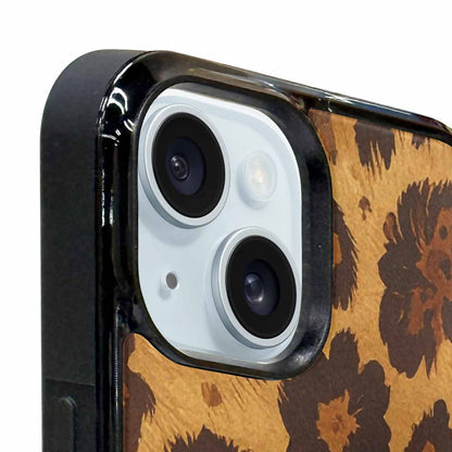 iPhone 15 Plus Case — Classic Leopard Print Warm Golden Tan, Custom Print Case Cover