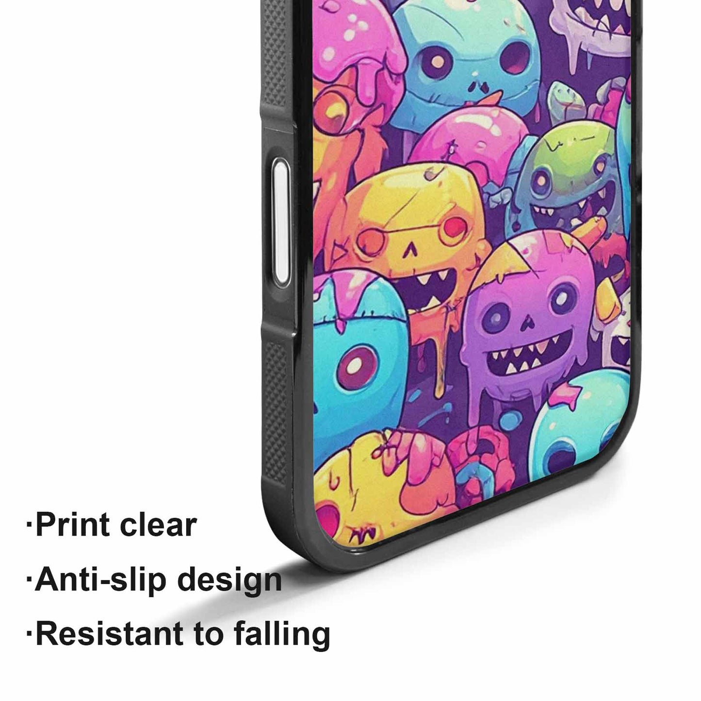 iPhone 17 Case — Pastel Gore Character Pattern Original Art, Custom Made Phone Cover