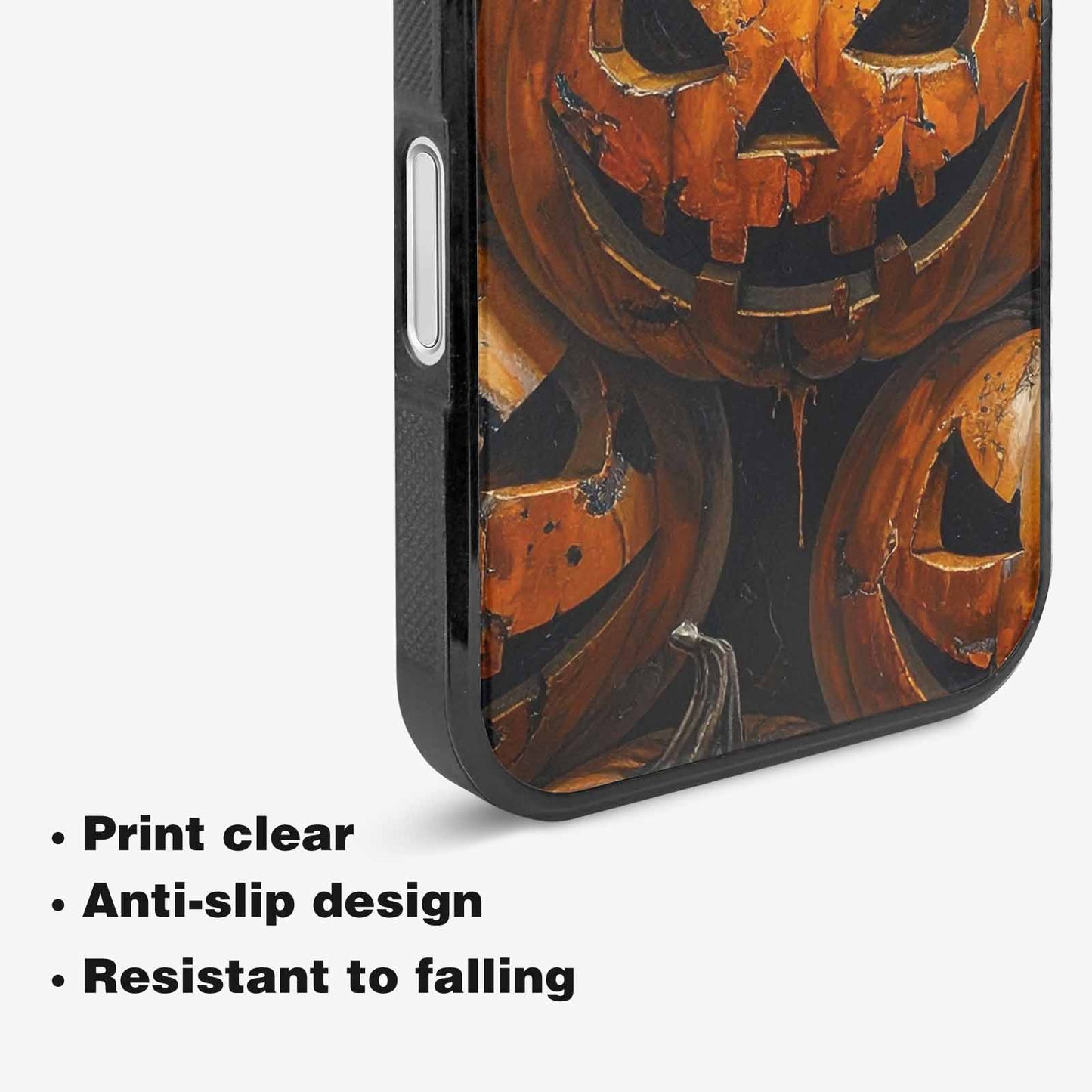 iPhone 16 Plus Case — Halloween Cracked Jackolantern, Personalized Phone Case