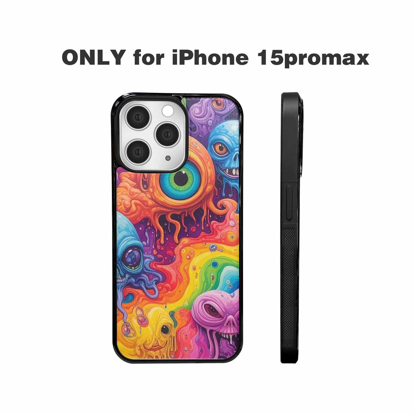 iPhone 15 Pro Max Case — Aliens Tie Dyemelting Aliens P, Custom Designed Case Cover