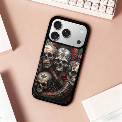 iPhone 17 Pro Case — Skull Dark Art Gothic Print Gothic, Original Design Phone Case