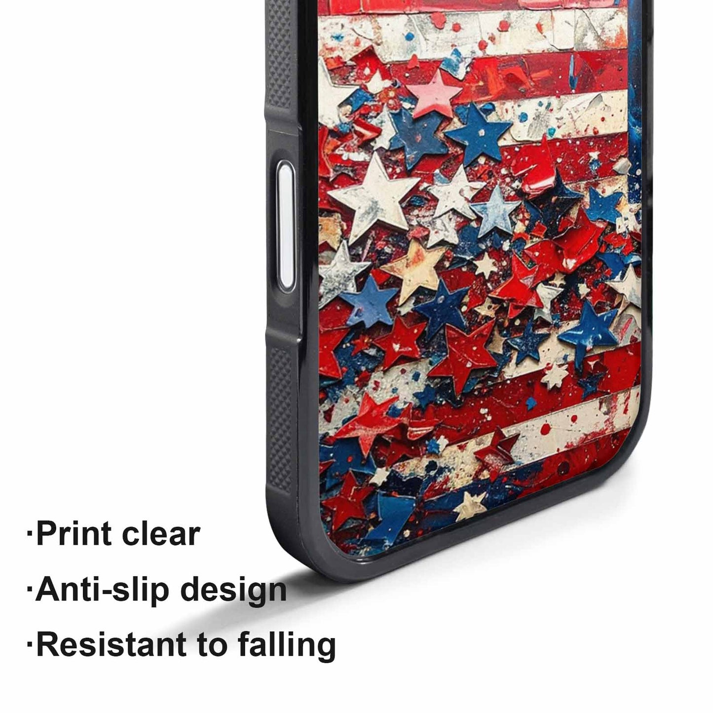 iPhone 17 Pro Case — Patriotic Stars And Stripes American Galaxy, Original Design Phone Case
