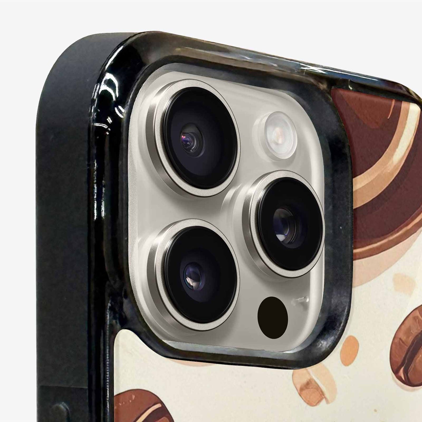 iPhone 16 Pro Max Case — Coffee Cup And Bean Pattern Seamless, Unique Phone Case Design