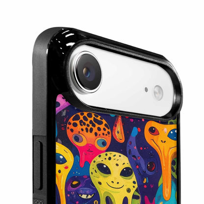 iPhone 17 Air Case — Melting Aliens Pattern Hundreds Of Alien, Custom Printed Phone Case