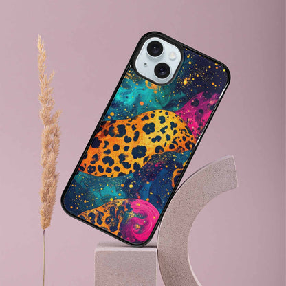 iPhone 15 Plus Case — Leopard Print Galaxy, Customized Protective Case
