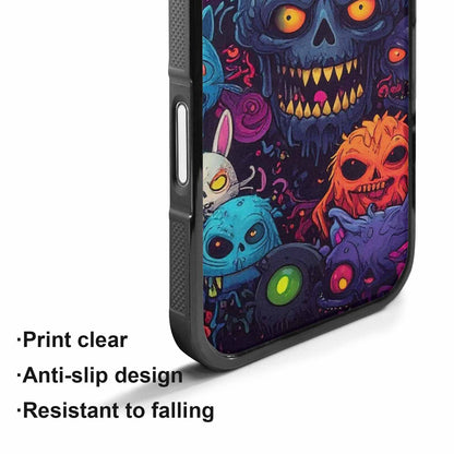 iPhone 17 Case — Mixed Toxic Glow Creature Cartoon Cute, Custom Print Case Cover