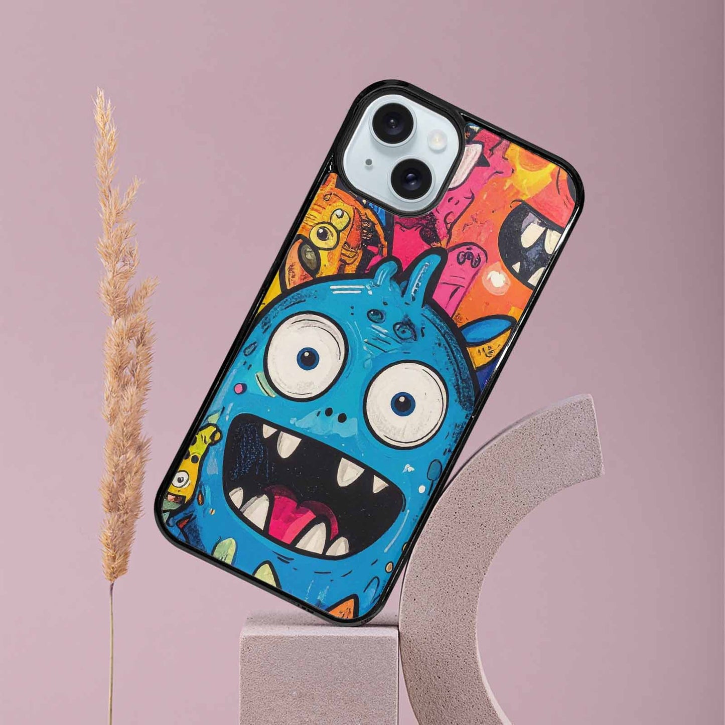 iPhone 15 Plus Case — Goofy Cartoon Monster, Customized Protective Case