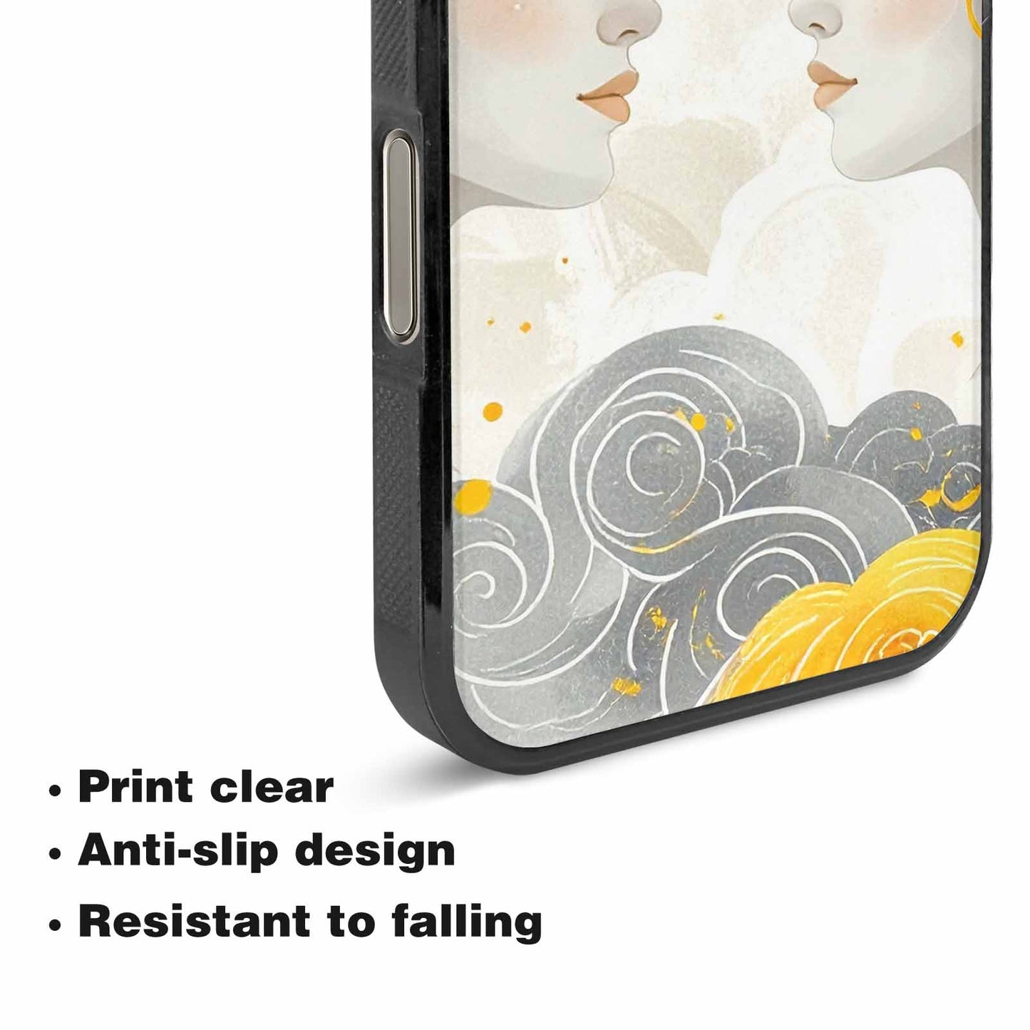 iPhone 16 Pro Max Case — Gemini Twins Zodiac Pattern Seamless Repeat, Custom Designed Case Cover