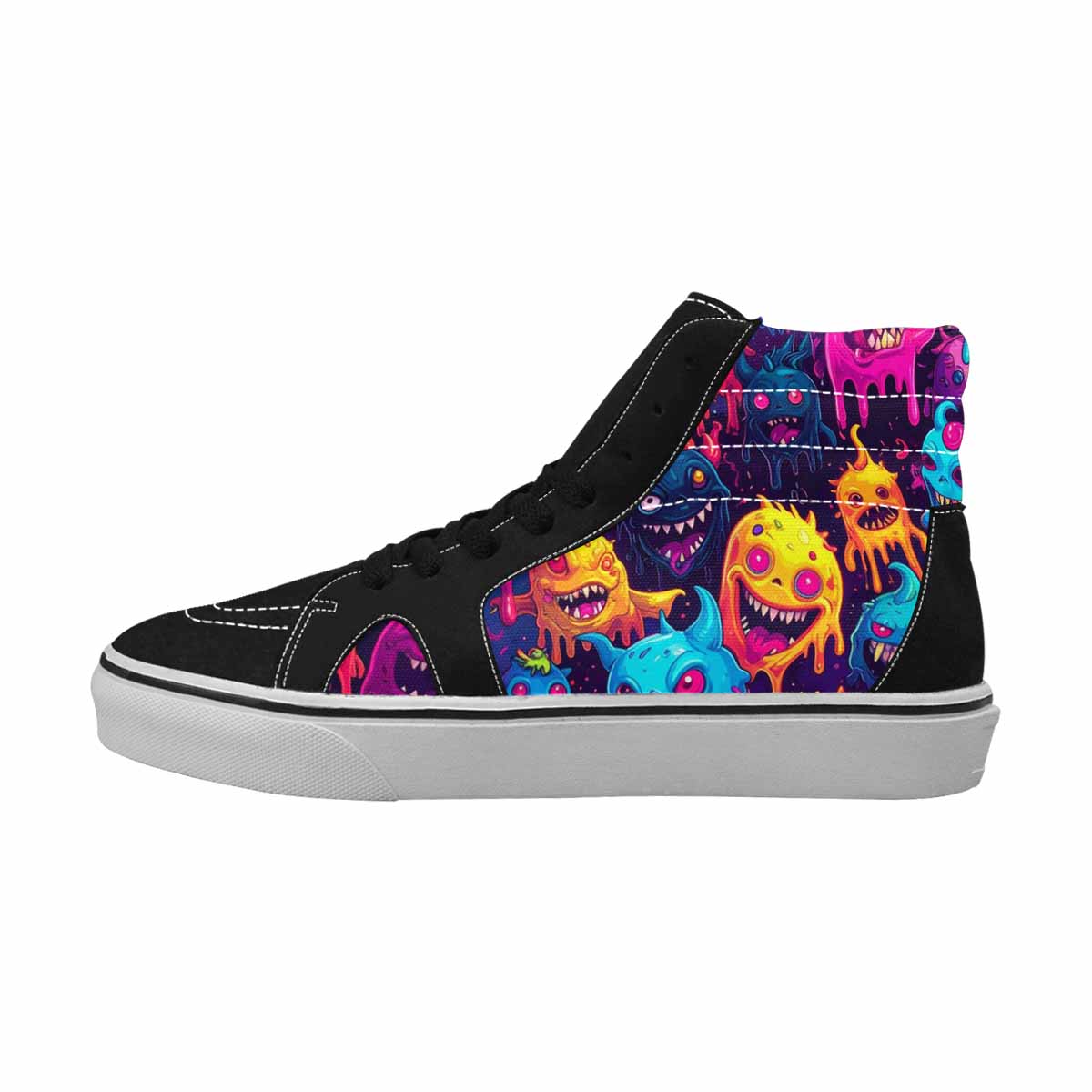 MEN'S Ice Cream Monsters  High Top Canvas Dreamlike Custom Shoes