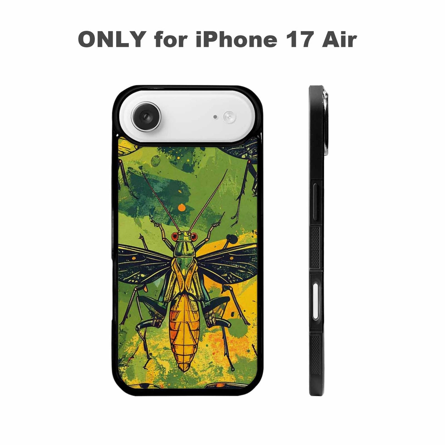 iPhone 17 Air Case — Hand Drawn Entomology Praying Original Art, Customized Protective Case