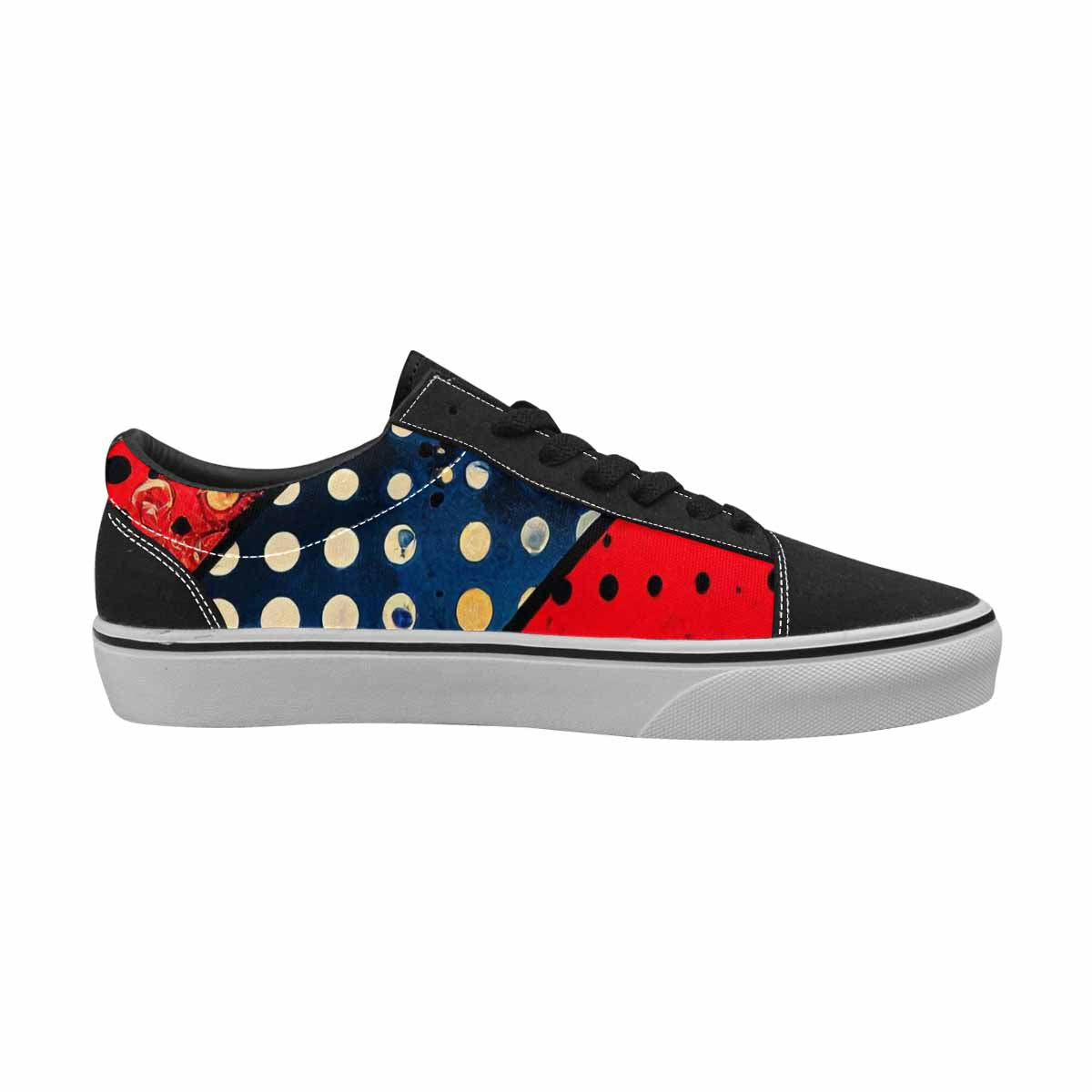 WOMEN'S Comic Book Halftone Canvas Lace-Up Surreal Shoes