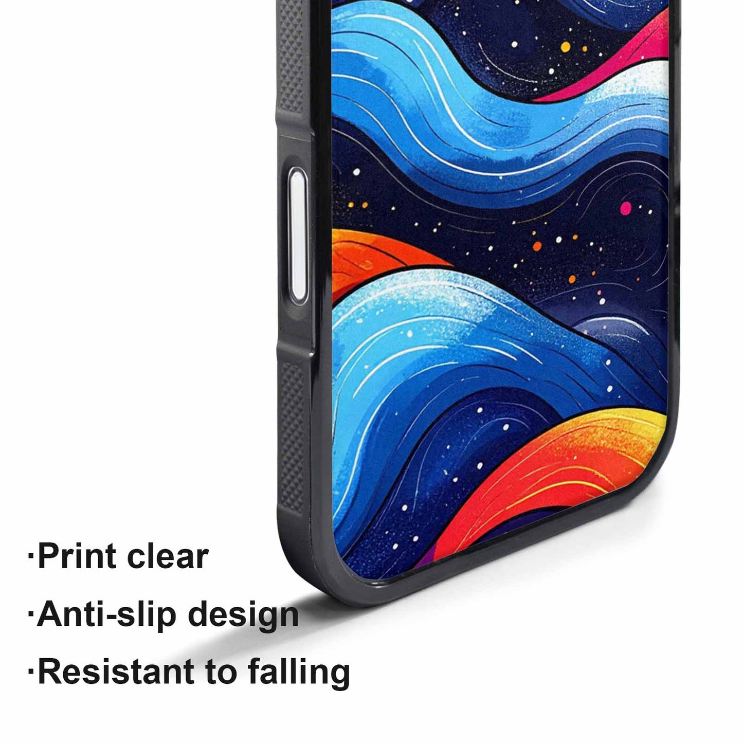 iPhone 17 Air Case — Glossy Winter Wave Seamless Cartoon Cute, Custom Made Phone Cover