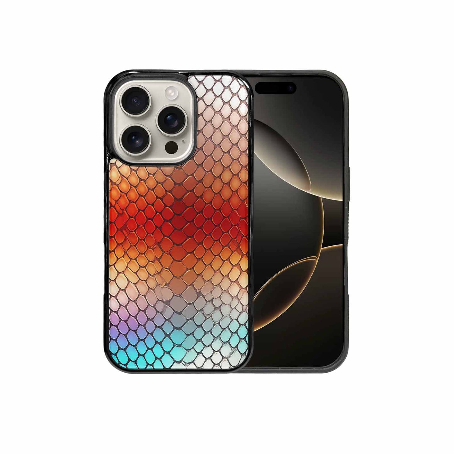 iPhone 16 Pro Case — Dark Snake Print Custom, Custom Made Phone Cover
