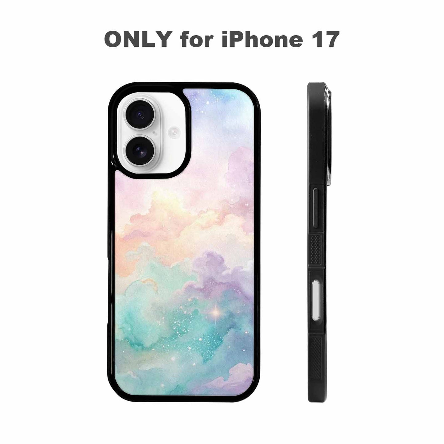 iPhone 17 Case — Galaxy Texture In Soft Galaxy Space, Custom Print Case Cover
