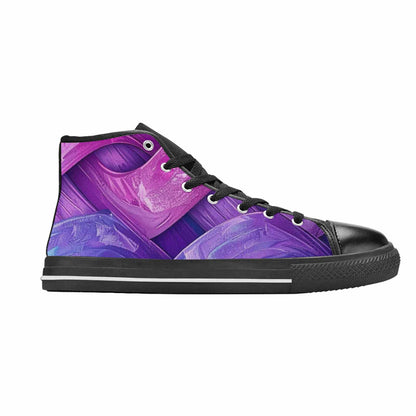 MEN'S Bisexual Flag Color High Top Canvas Vivid Shoes
