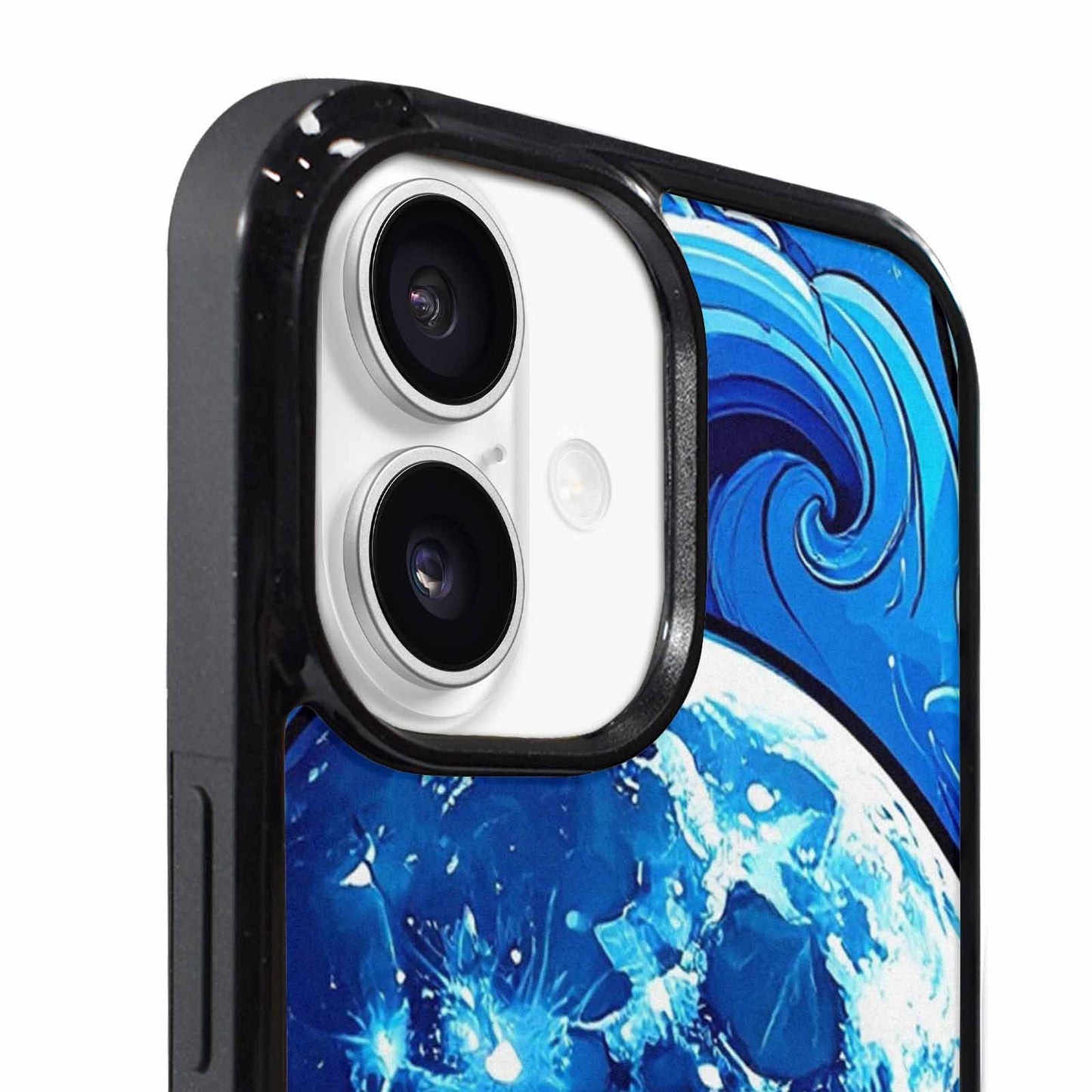 iPhone 17 Case — Neon Winter Moon Cartoon Cute, Custom Art Phone Cover