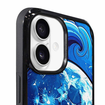 iPhone 17 Case — Neon Winter Moon Cartoon Cute, Custom Art Phone Cover