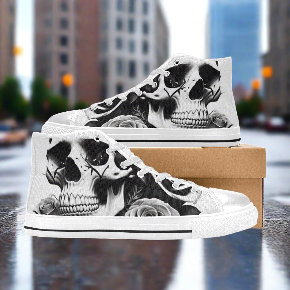 Aurora Borealis Teal Gold Vivid WOMEN Bold Art - Freaky Shoes | Custom Art Sneakers