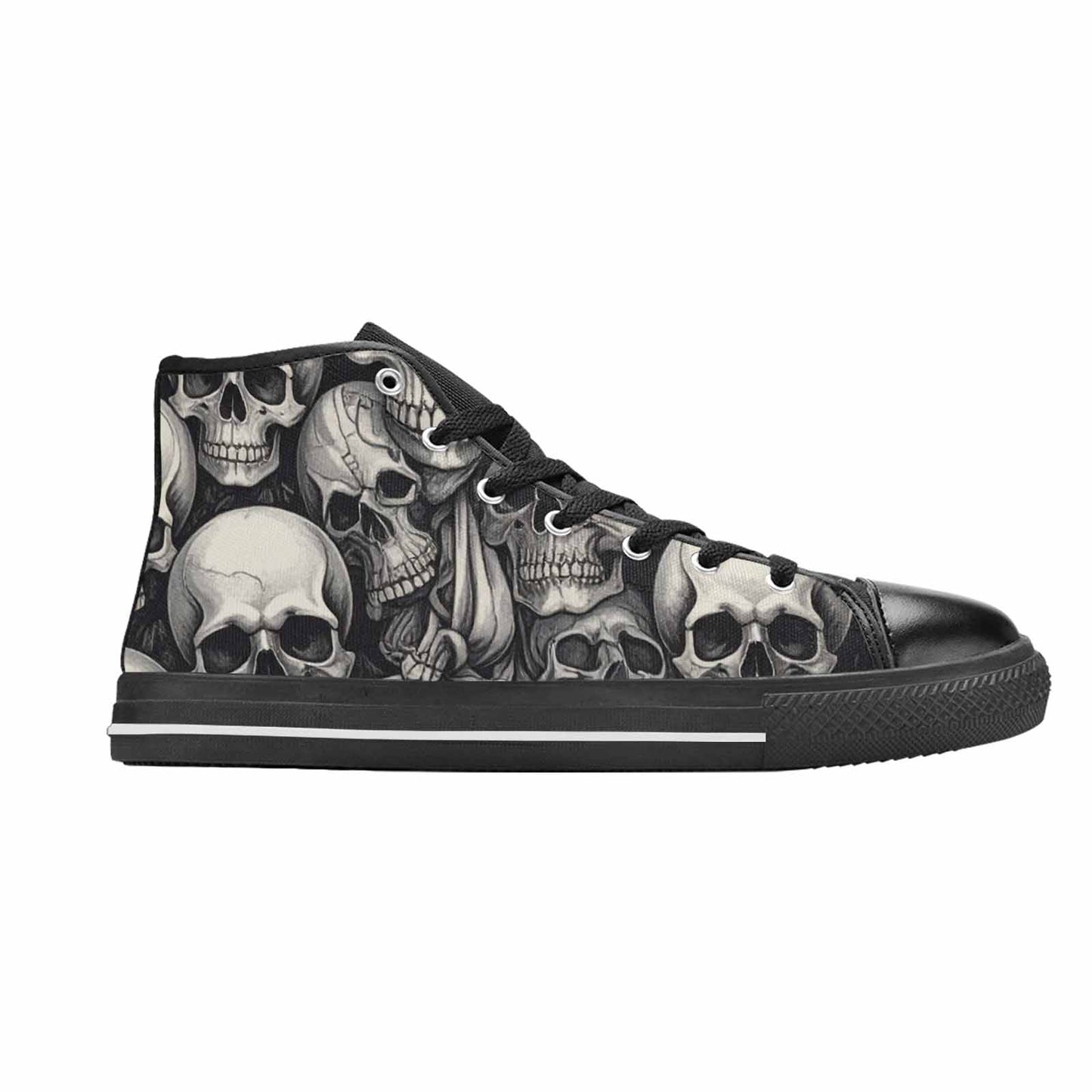 WOMEN'S Skulls - Classic High Top Canvas Vivid Shoes