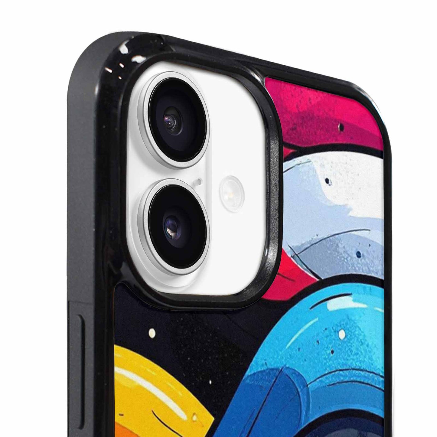 iPhone 17 Case — Glossy Winter Wave Cartoon Cute, Custom Print Case Cover