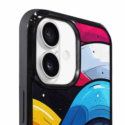 iPhone 17 Case — Glossy Winter Wave Cartoon Cute, Custom Print Case Cover